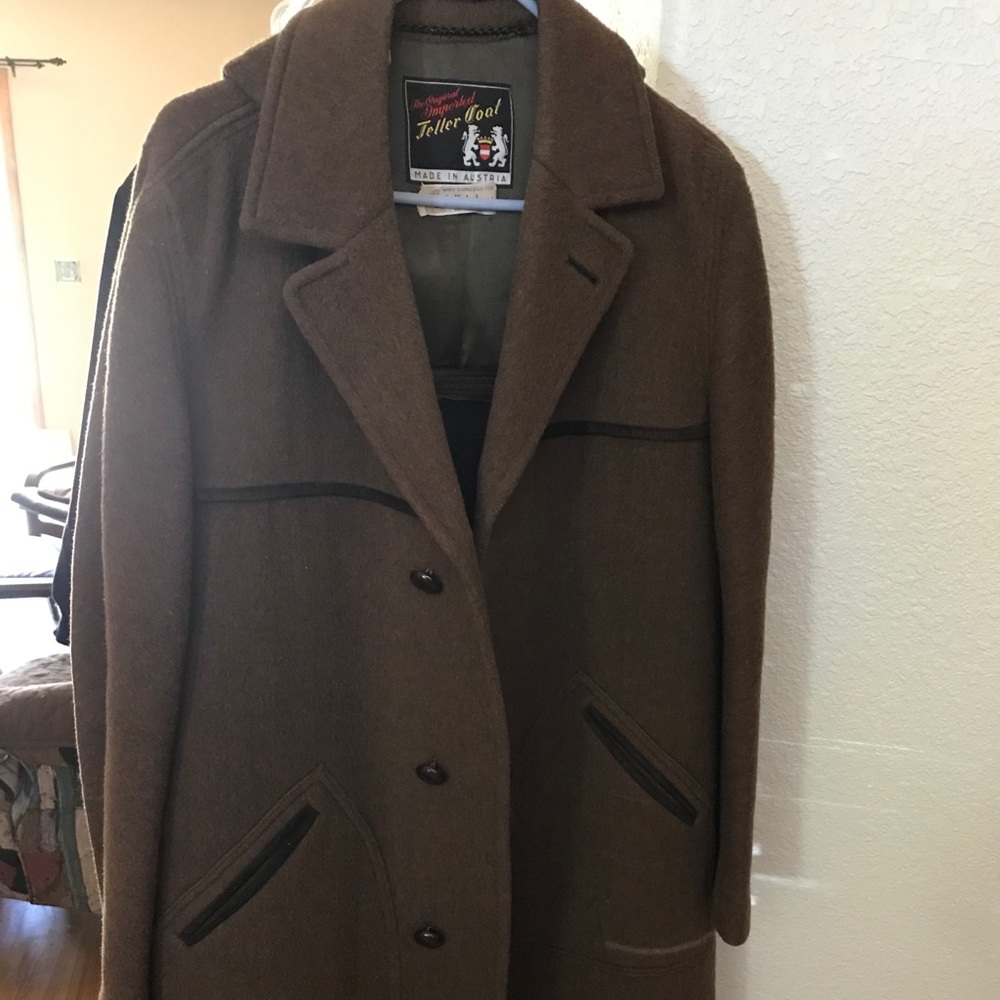 Men’s Wool Teller Coat Perfect Condition
